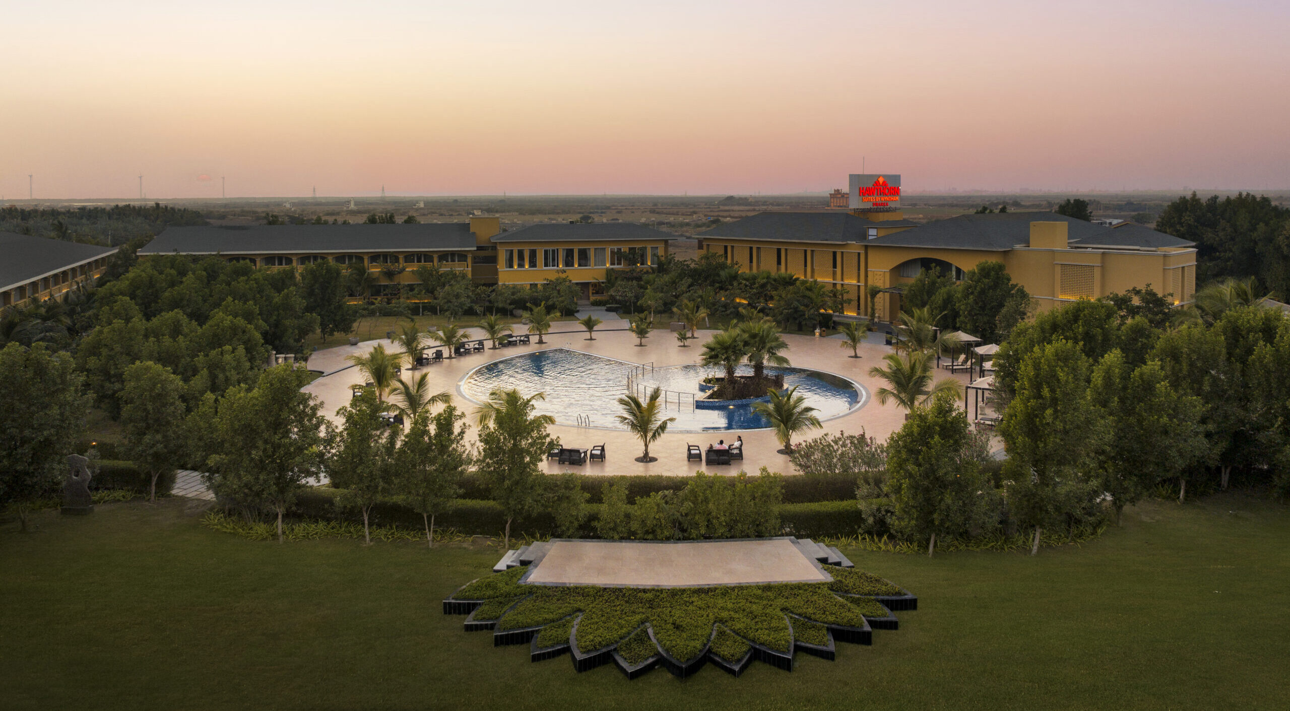 Poolside at Hawthorn Suites Dwarka