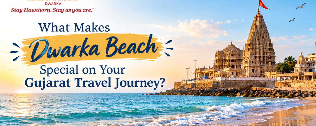 Dwarka Beach in Gujarat with scenic Arabian Sea views and peaceful coastline