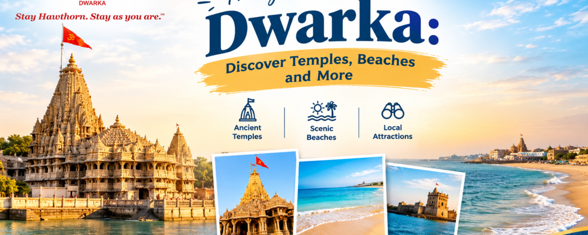 Things to do in Dwarka featuring Dwarkadhish Temple, scenic beaches, and popular tourist attractions in Gujarat